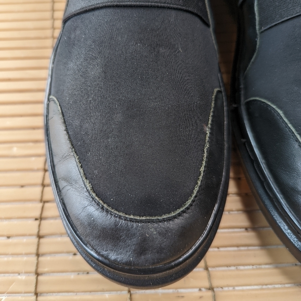 Karl Lagerfeld Paris Men's Black Logo-Strap Neoprene Slip-On Sneakers Shoes 10 M - Picture 7 of 11